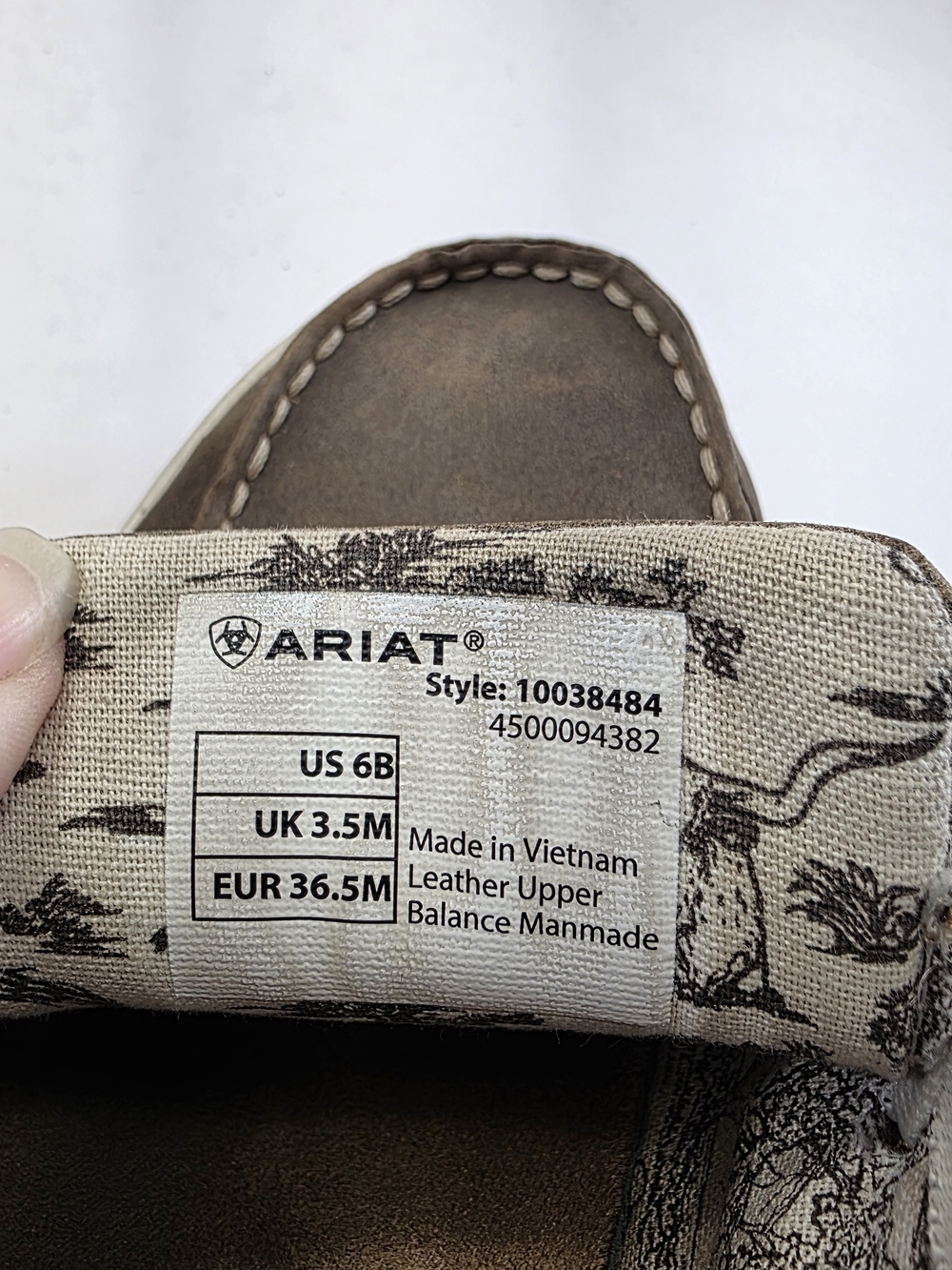 Ariat Women’s 6B Brown Leather Moc Toe Casual Boat Loafer Shoes - Picture 8 of 8